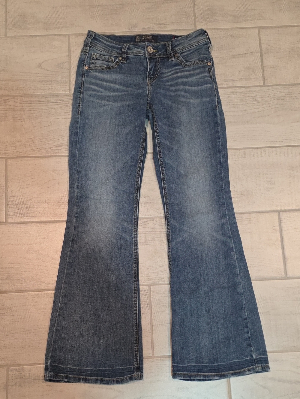 Silver Jeans Aiko Mid Flare Jeans Super Stretch Women's Size 27